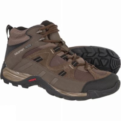 Salomon Mens Hillpass Mid GTX Boot Burro/Brown/Black Salomon Mens Hillpass Mid GTX Boot Burro/Brown/Black